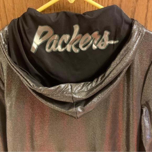 UNIQUE GREEN BAY PACKER JACKET PEWTER IN COLOR W/ POCKETS NEW SMALL - Picture 3 of 6